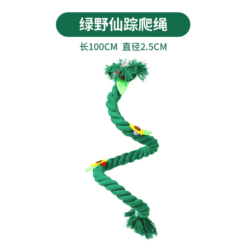 Bird Spiral Rope Perch Bird Rope Swing Perch Bird
