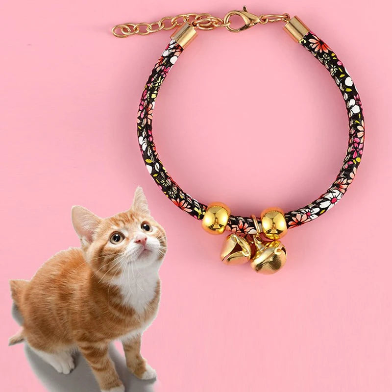 Adjustable Cat Collar Cartoon Colorful Pet Accessories