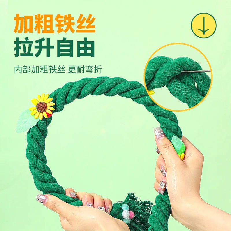 Bird Spiral Rope Perch Bird Rope Swing Perch Bird