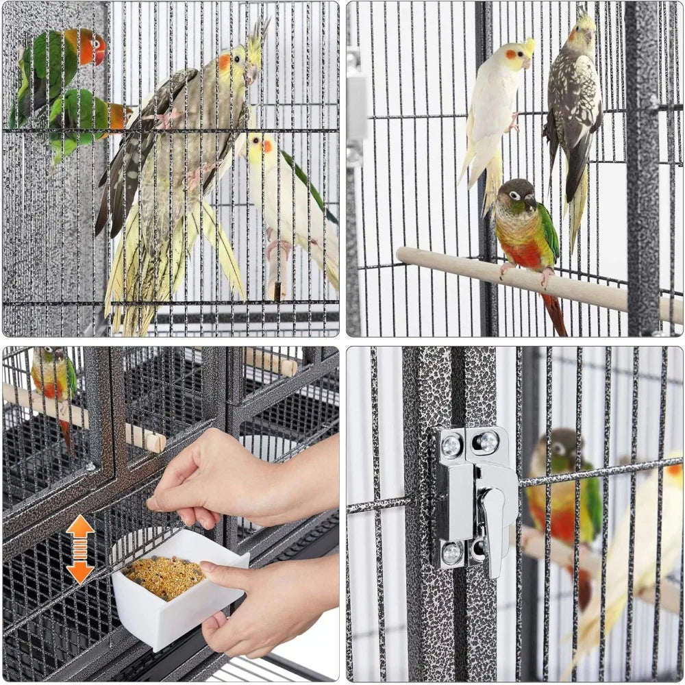 Bird Cage, 41.5 "stackable Separation, Canary Parrot Cage for Breeders