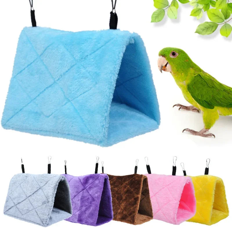 Warm Bird Parrot Cages Pet Bird Hammock Hanging Tent Bed for Bird