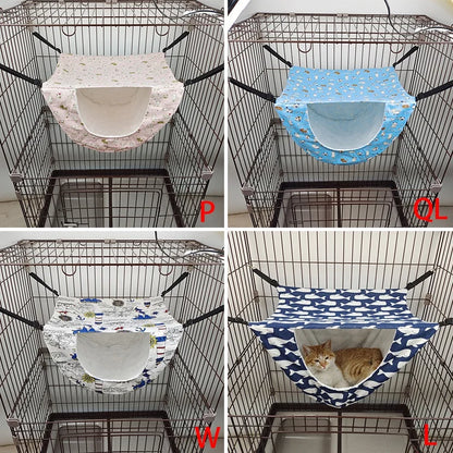 Cat Hanging Hammock Cage House With Adjustable Straps Warm Chinchilla Squirrel Hanging Sleeping Bed For Cat Ferret Puppy Rabbit