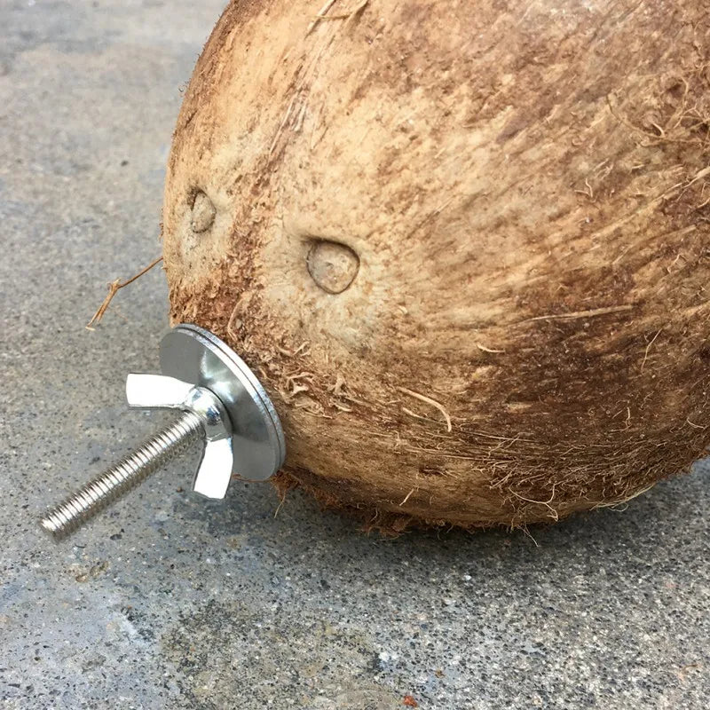 Coconut Bird Nest,Natural Coconut Shell Bird Nest House Hut Cage for Pet Parrot Parakeet