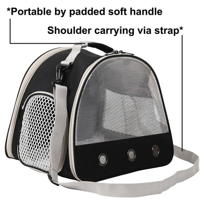 Carrier Portable Clear Hamster Transport Cage Reptile Travel Bag