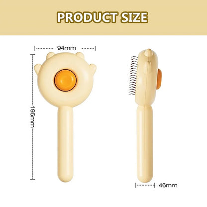 Pet Hair Removal Brush and Grooming Tool for Cats and Dogs