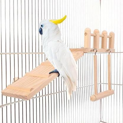 Bird Perches Platform Swing Climbing Ladder Toy