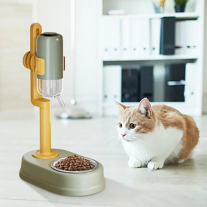 Pet Feeder and Automatic Water Dispenser
