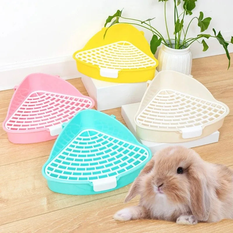 Small Poo Tray Rabbit Rabbit Litter Tray Toilet Animal Potty Trainer | GangsterGato