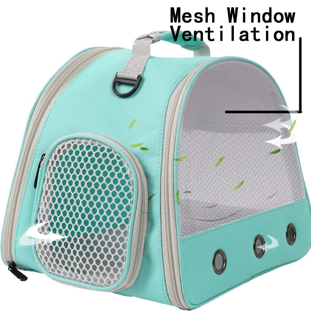 Carrier Portable Clear Hamster Transport Cage Reptile Travel Bag