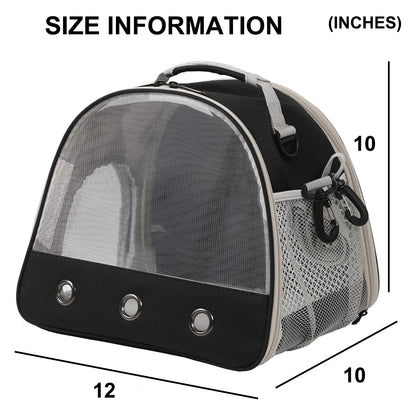 Carrier Portable Clear Hamster Transport Cage Reptile Travel Bag