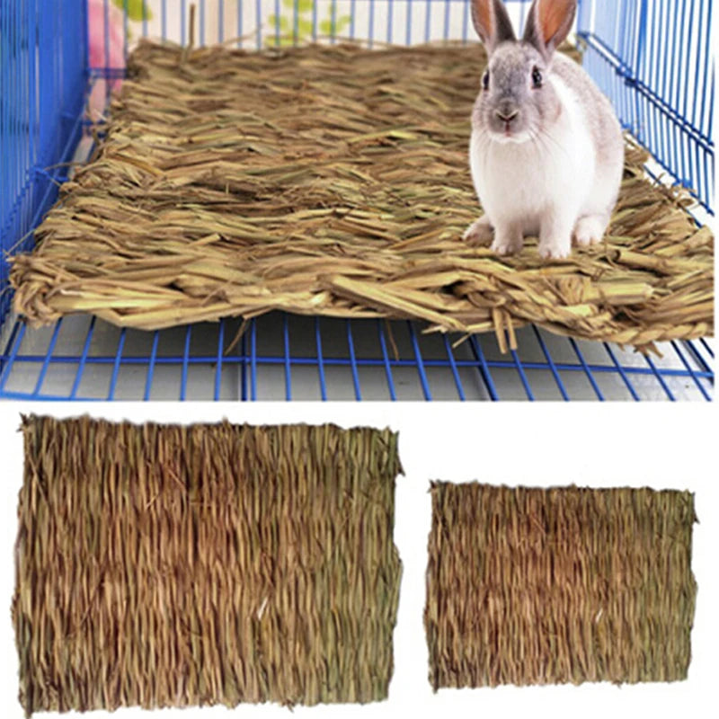 Rabbit Grass Chew Mat Small Animal Natural Soft Grass House