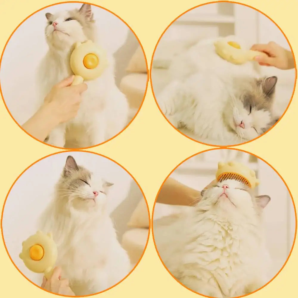 Pet Hair Removal Brush and Grooming Tool for Cats and Dogs