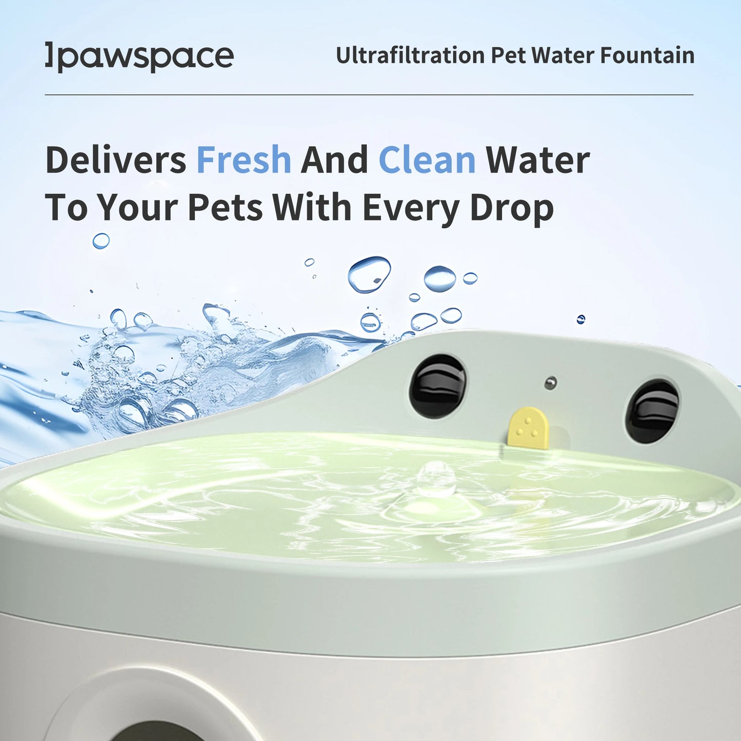 Ultrafiltration Filter Pet Water Fountain for Cat