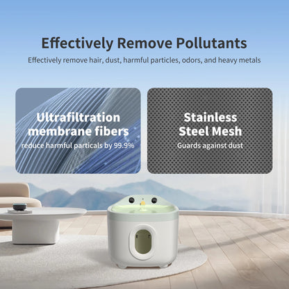 Ultrafiltration Filter Pet Water Fountain for Cat