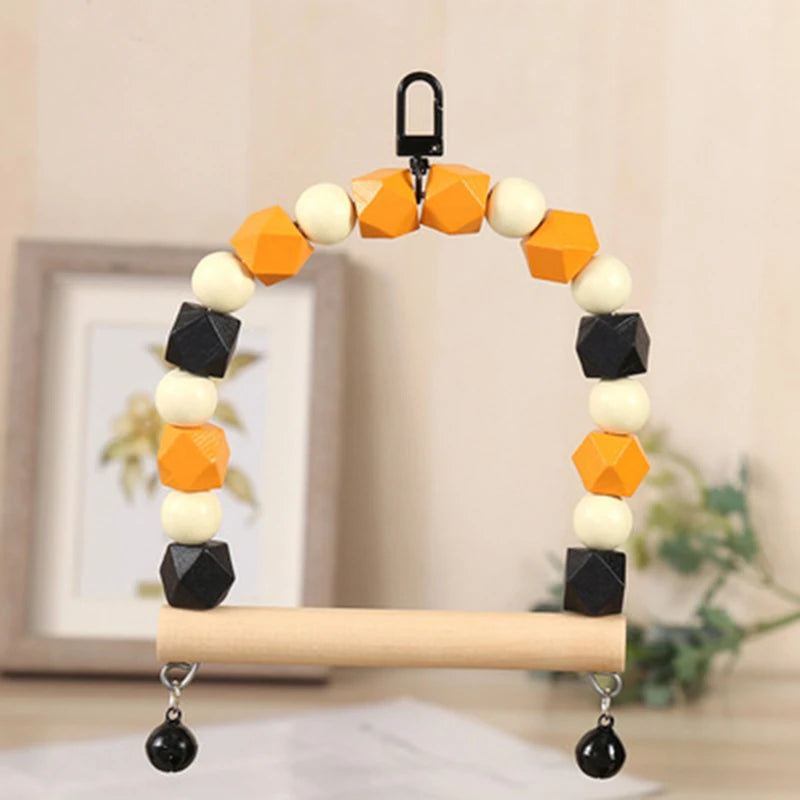 Wood Parrot Toy Bird Swing Toy