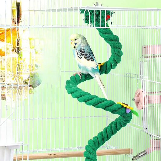 Bird Spiral Rope Perch Bird Rope Swing Perch Bird