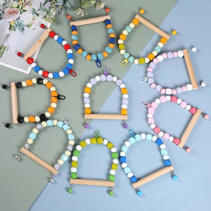 Wood Parrot Toy Bird Swing Toy