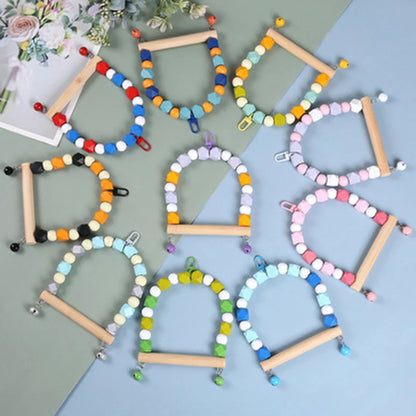 Wood Parrot Toy Bird Swing Toy